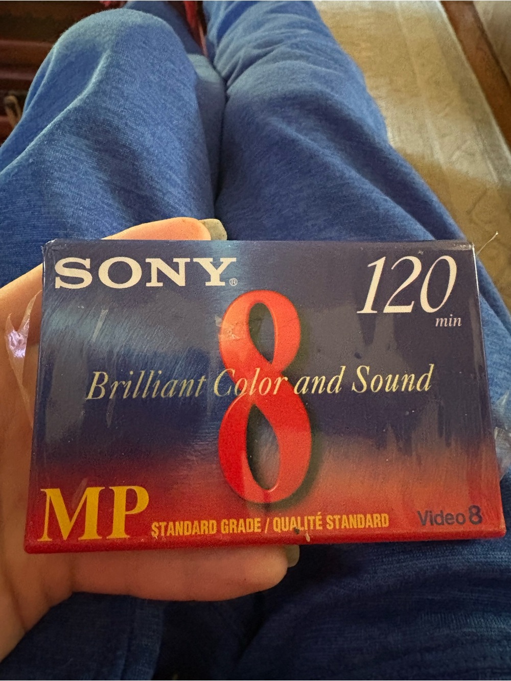Sony Video8 P6-120MP Cassette - Blue, Red & Gold Labeling